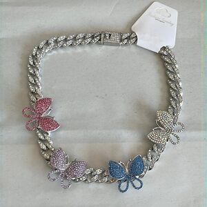 Bling Butterfly Necklace